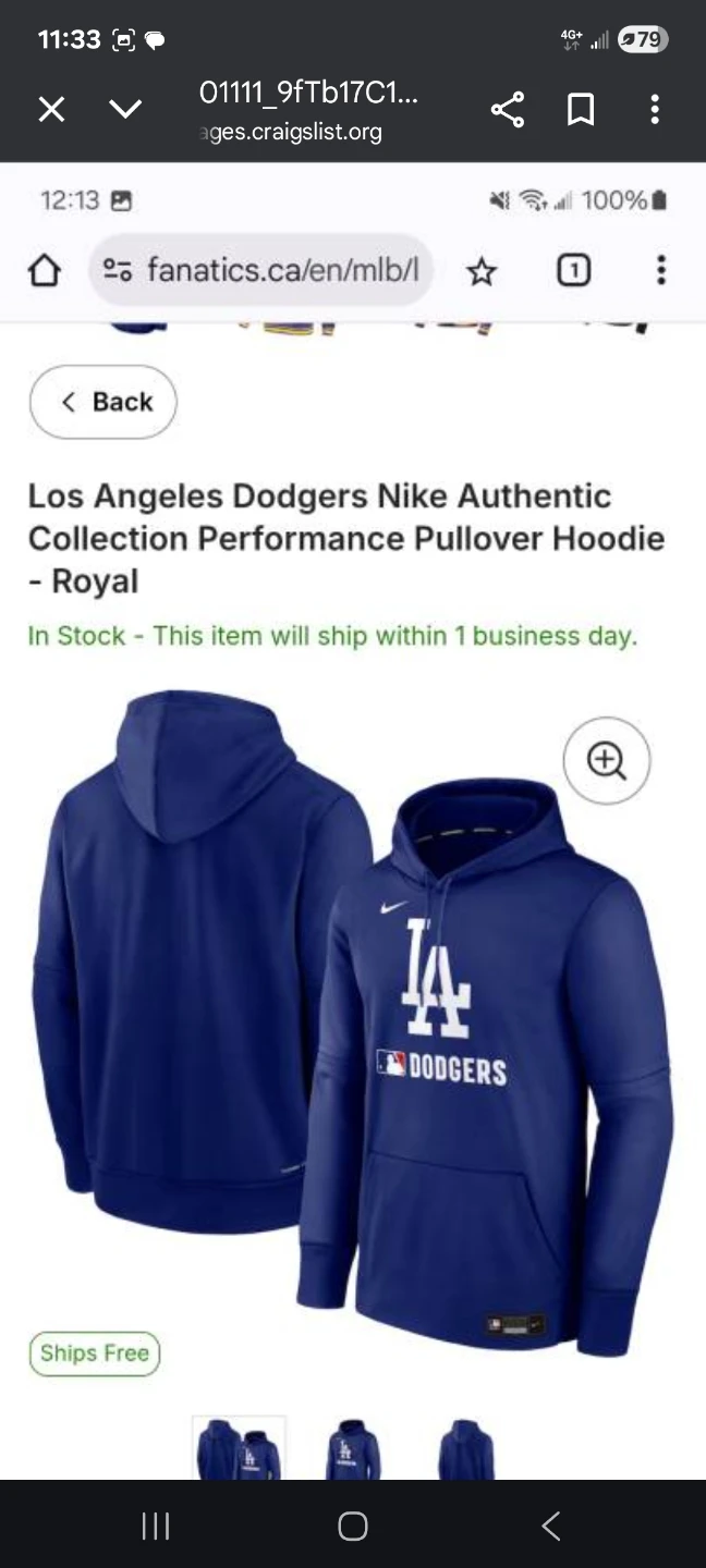 Los Angeles Dodgers Nike Authentic Performance