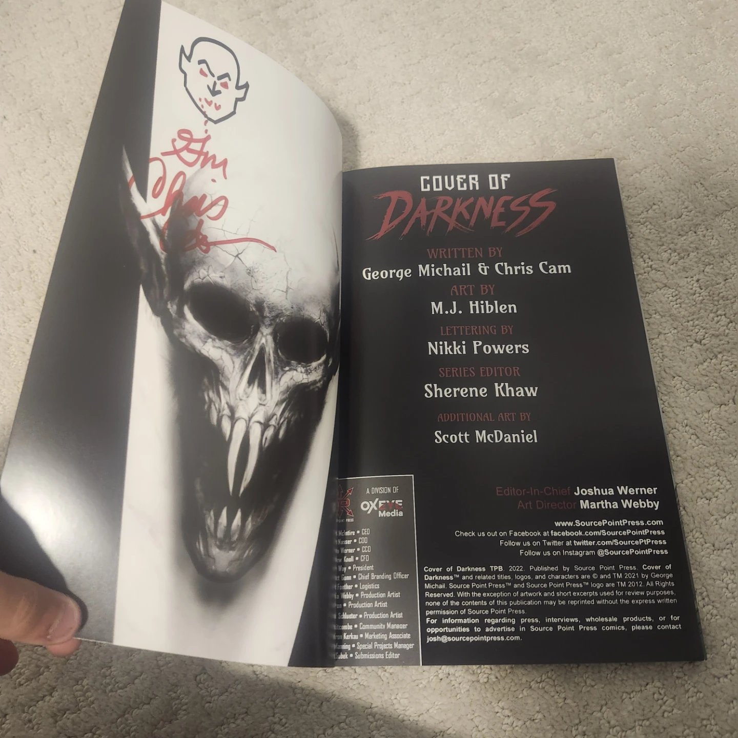 Cover of Darkness Graphic Novel - Signed - photo 2