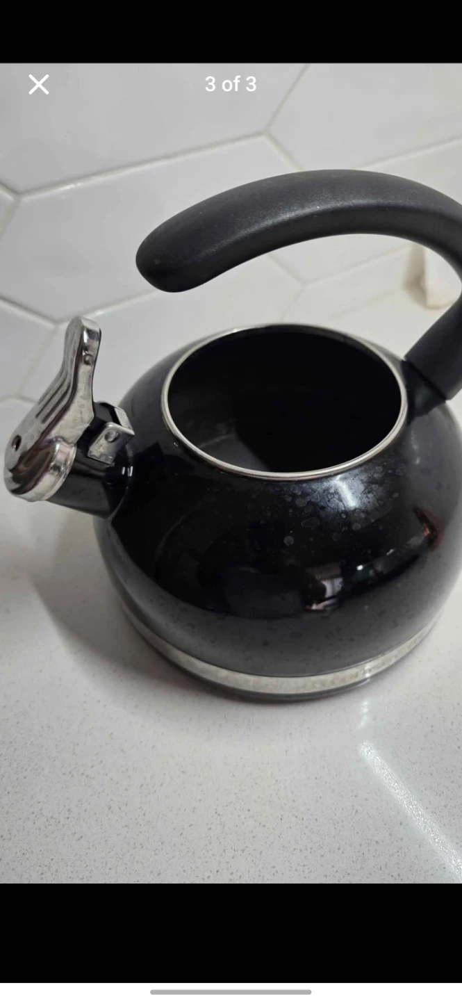 Black KitchenAid Whistling Kettle