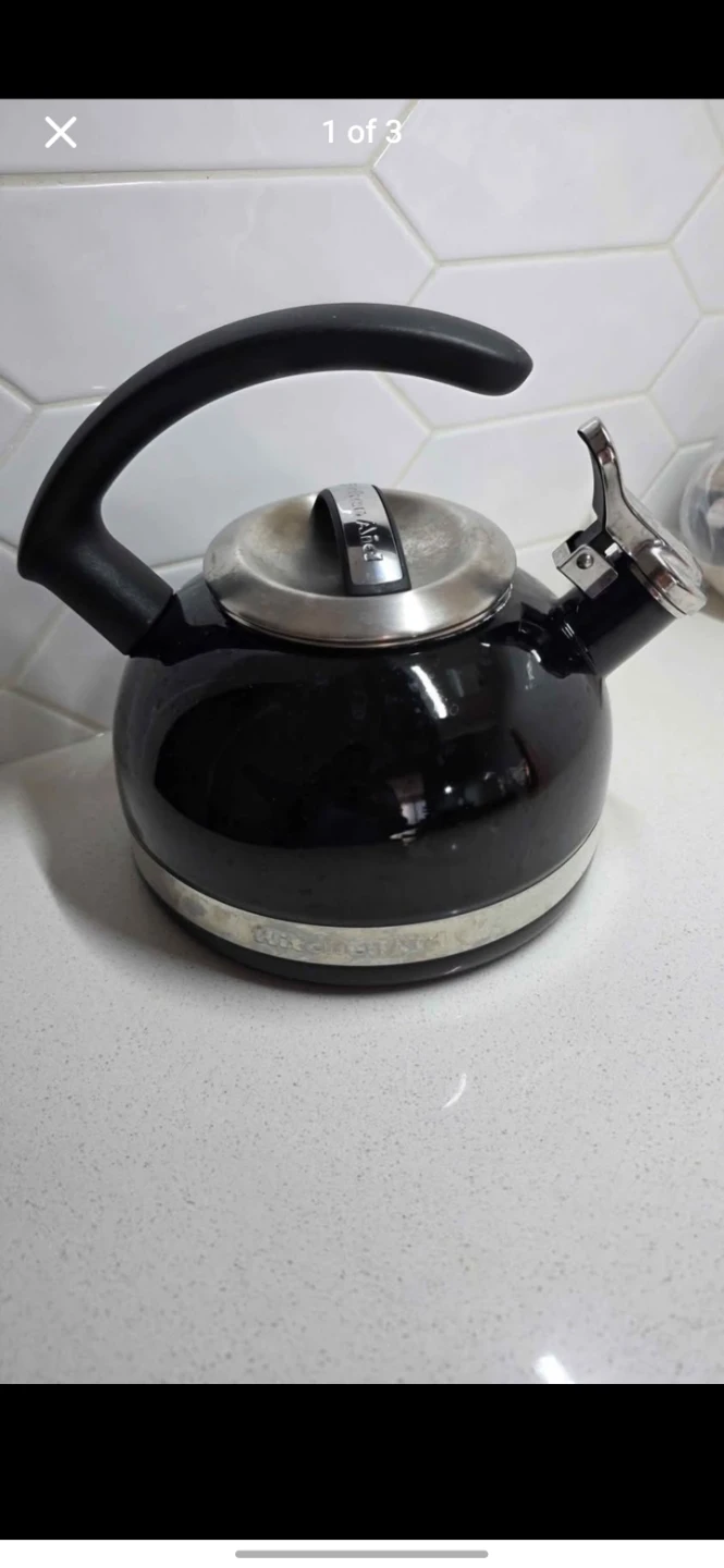 Black KitchenAid Whistling Kettle - photo 3