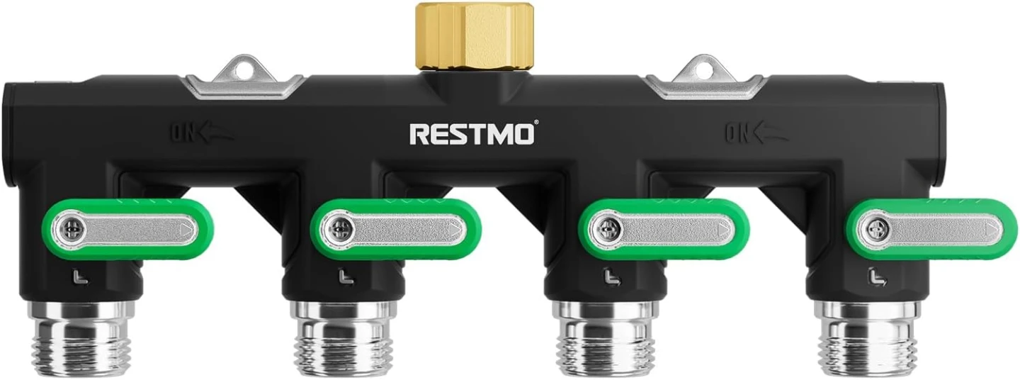 RESTMO 4 Way Garden Hose Splitter