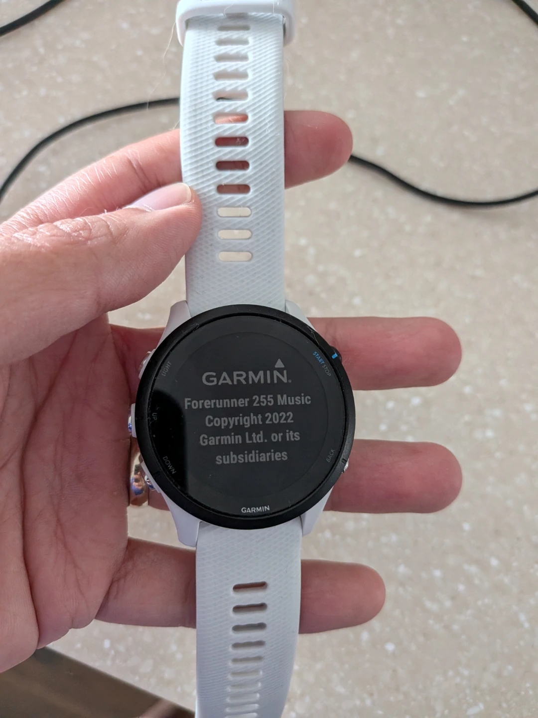 Garmin Forerunner 255 Music GPS Running Smartwatch White