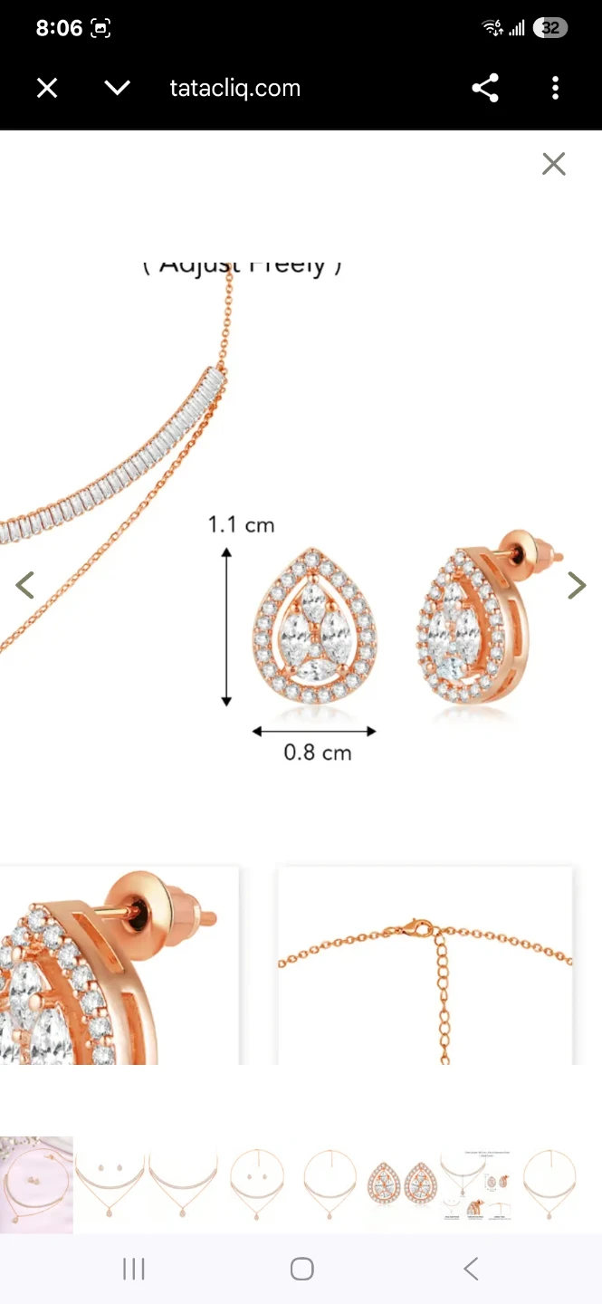 925 Silver, Rose Gold polished Studs - photo 4