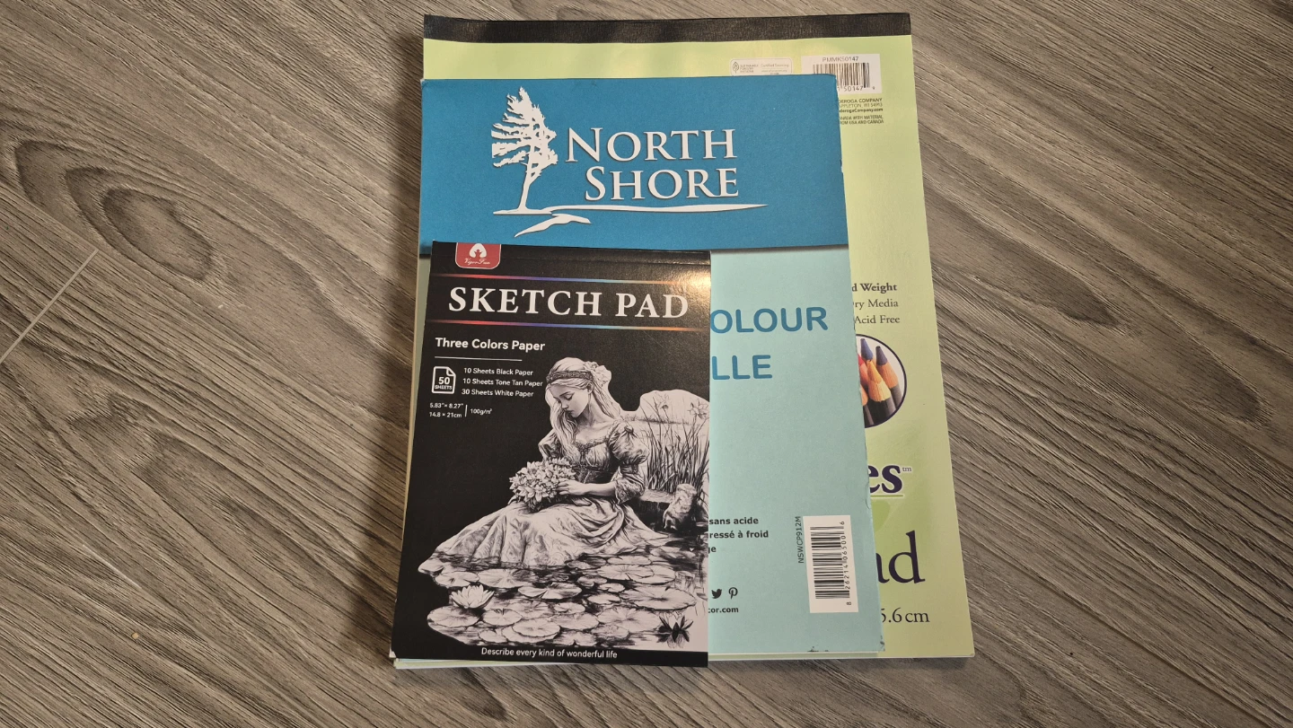 Art Sketchbook set – large paper pad & watercolor paper