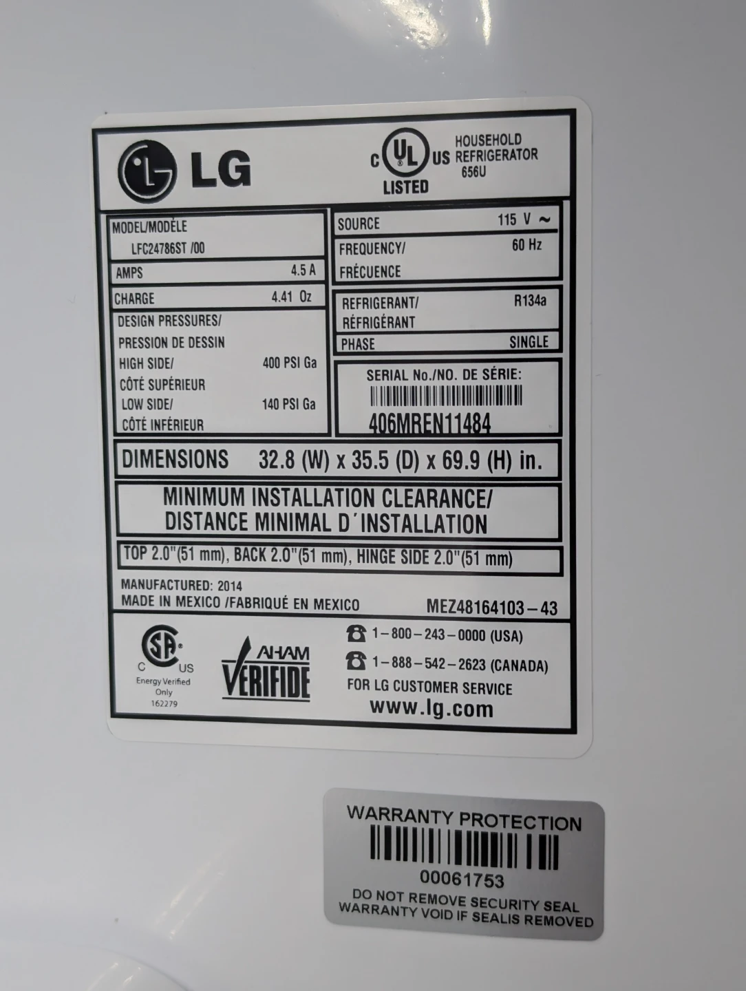 LG French Door Refrigerator LFC24786ST - photo 5