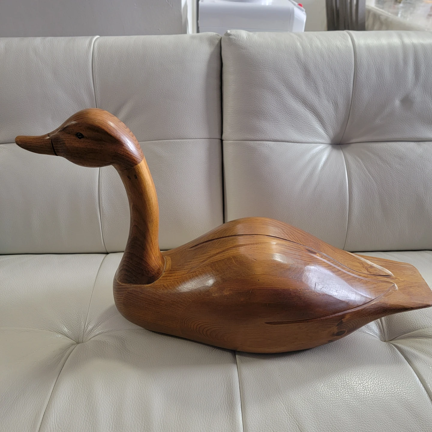Wooden Duck Decoy Sculpture