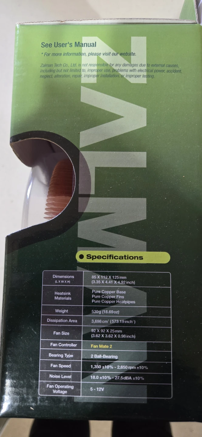 Zalman Ultra Quiet CPU Cooler CNPS9500 AM2 - photo 2