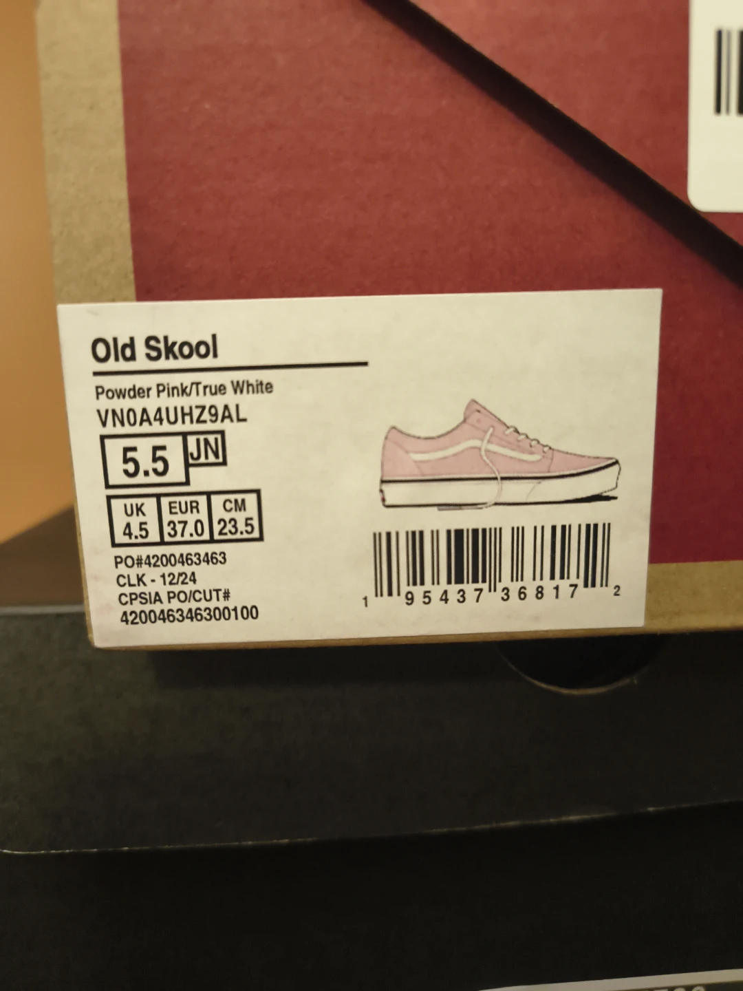 Vans Old Skool Powder Pink/True White Sneakers Size 5.5