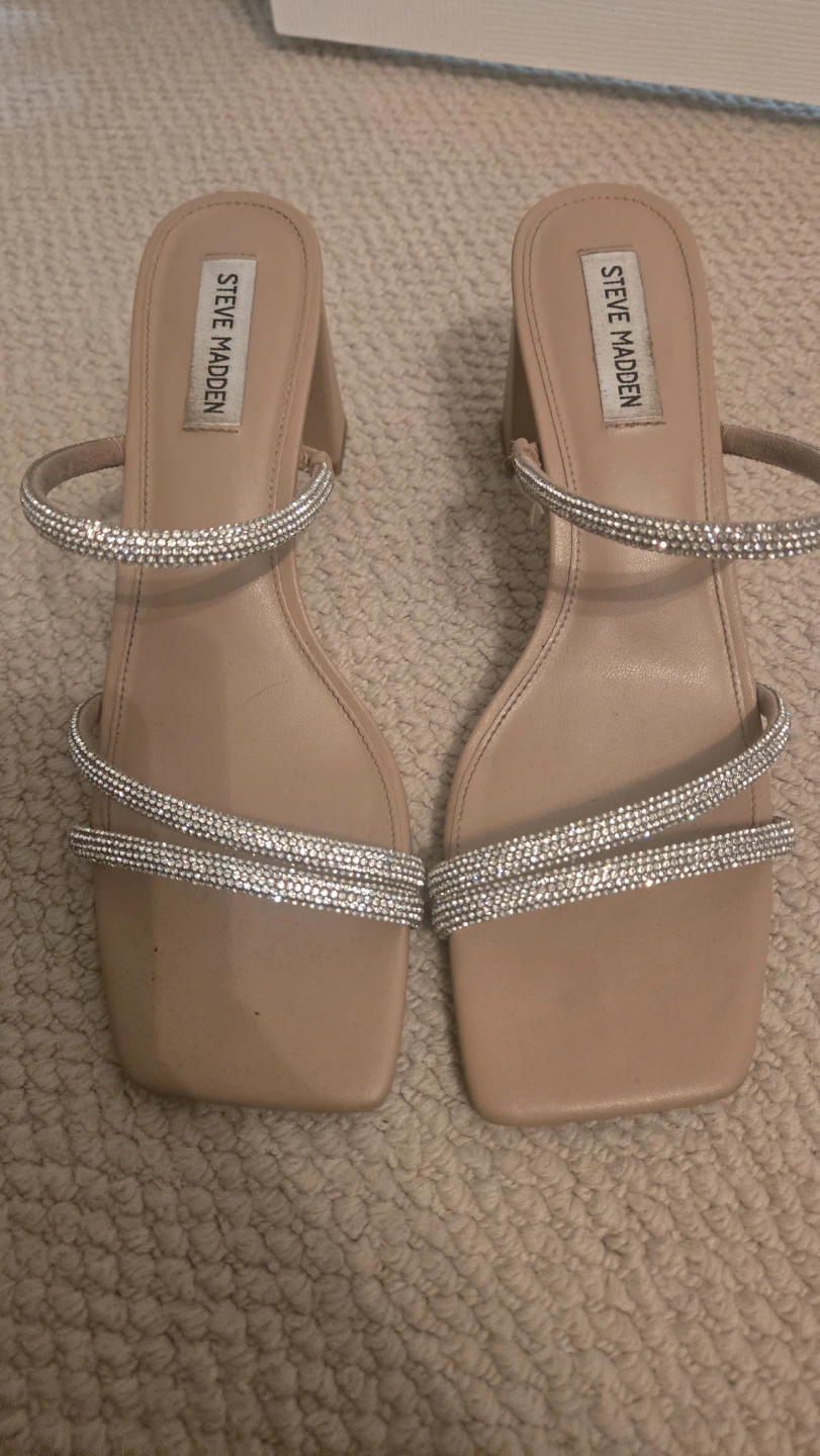 Steve Madden Rhinestone Heeled Sandals