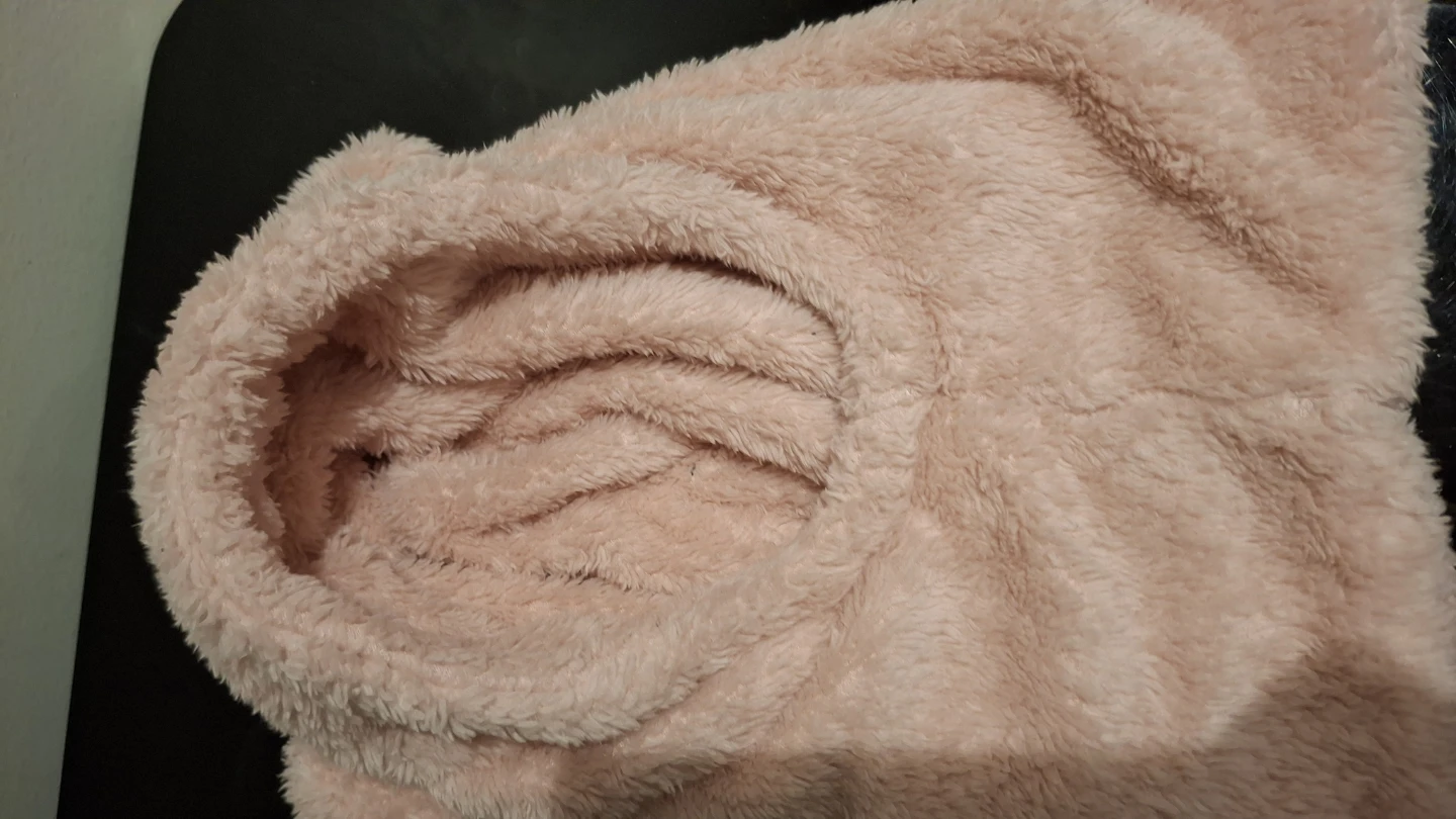 Two Fleece Hoods: Black & Pink - photo 2