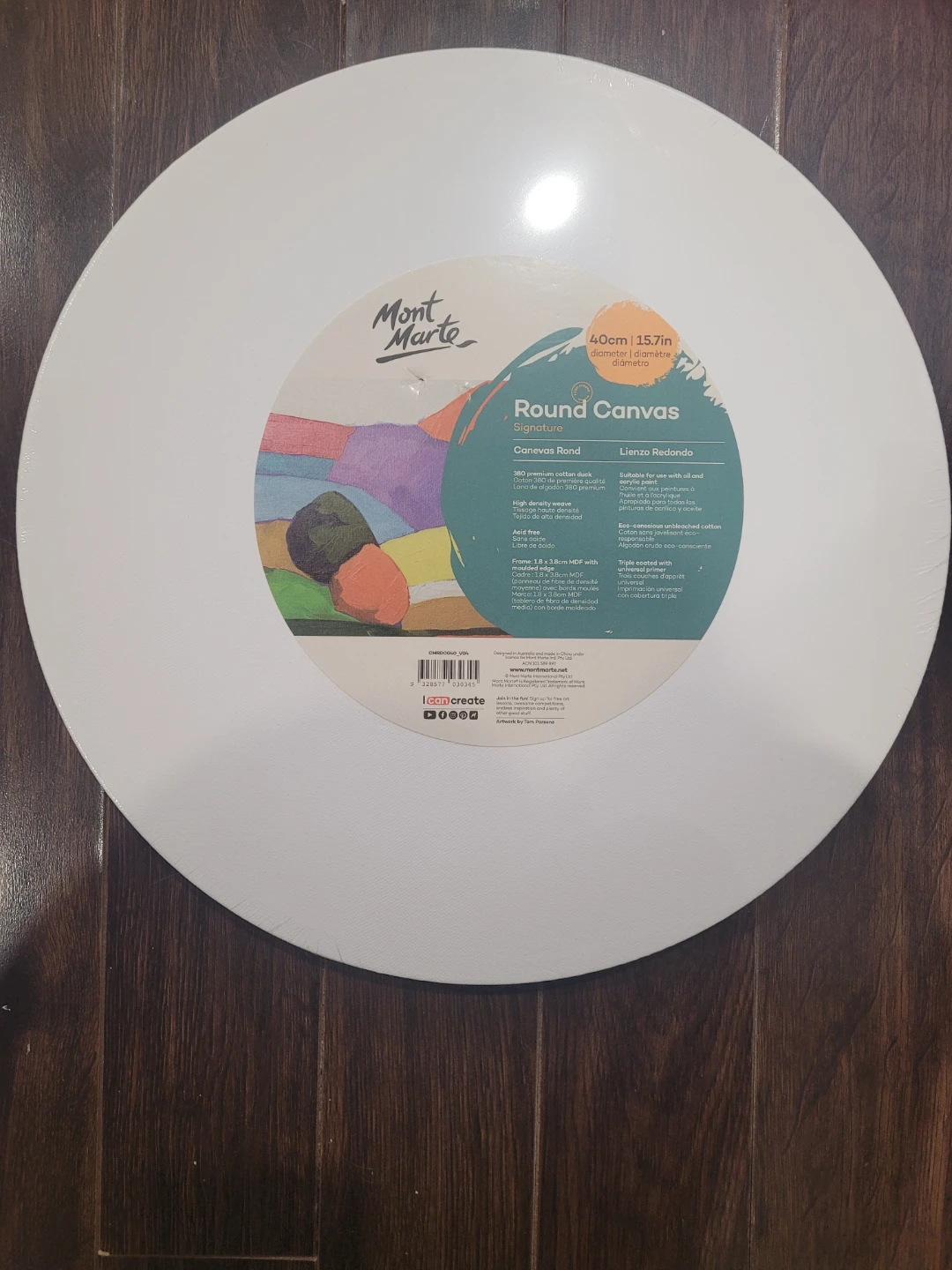 Mont Marte 40cm 15.7in Round Canvas (Lowest Price I'm Going)