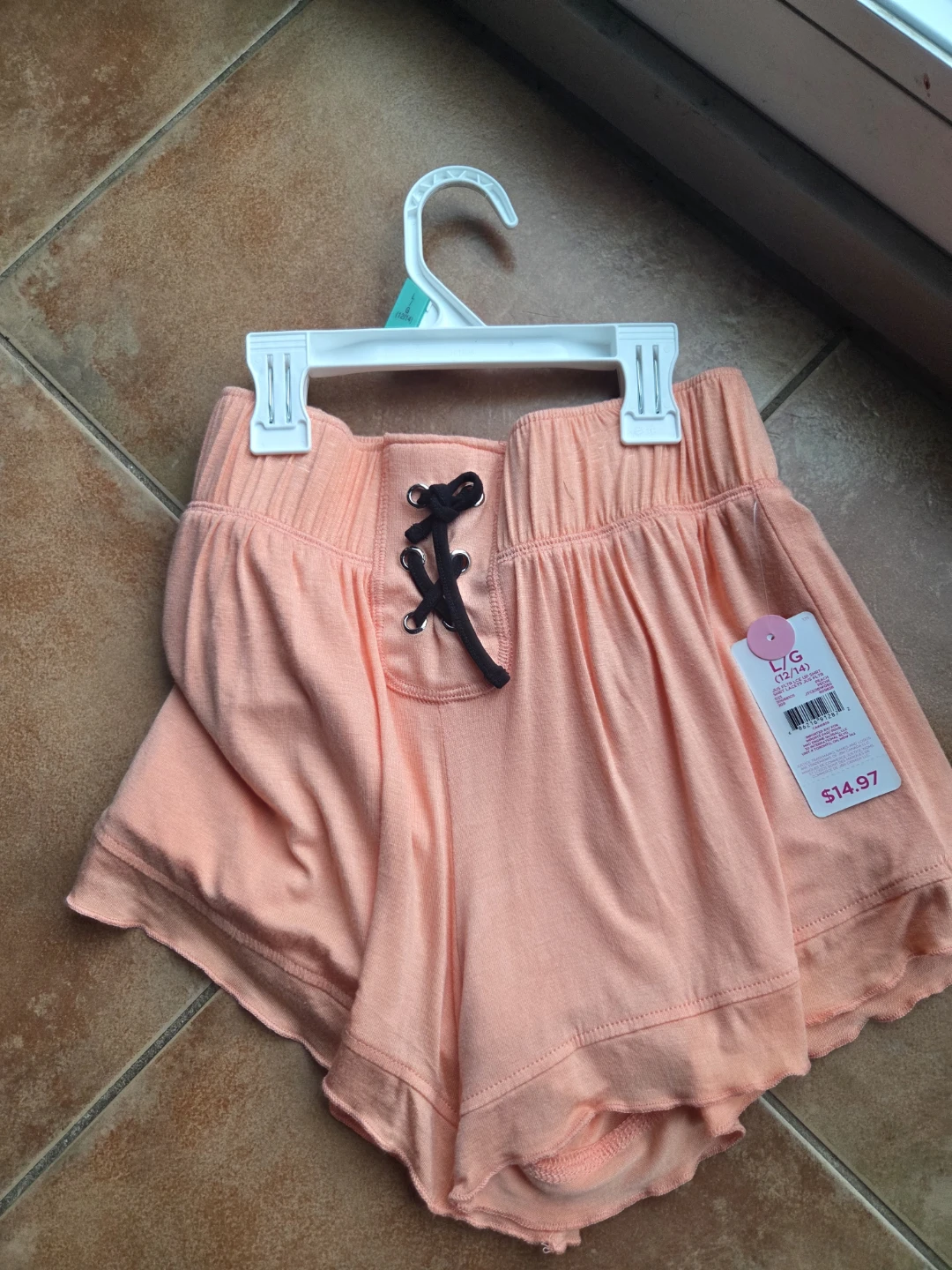 Girls Orange L/G (12/14) Shorts