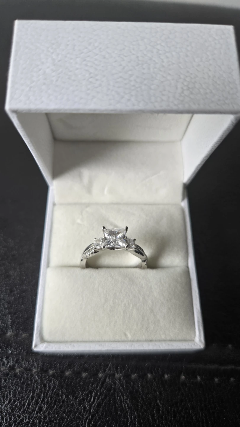 Size 6 Sterling Silver Wedding Set - photo 2