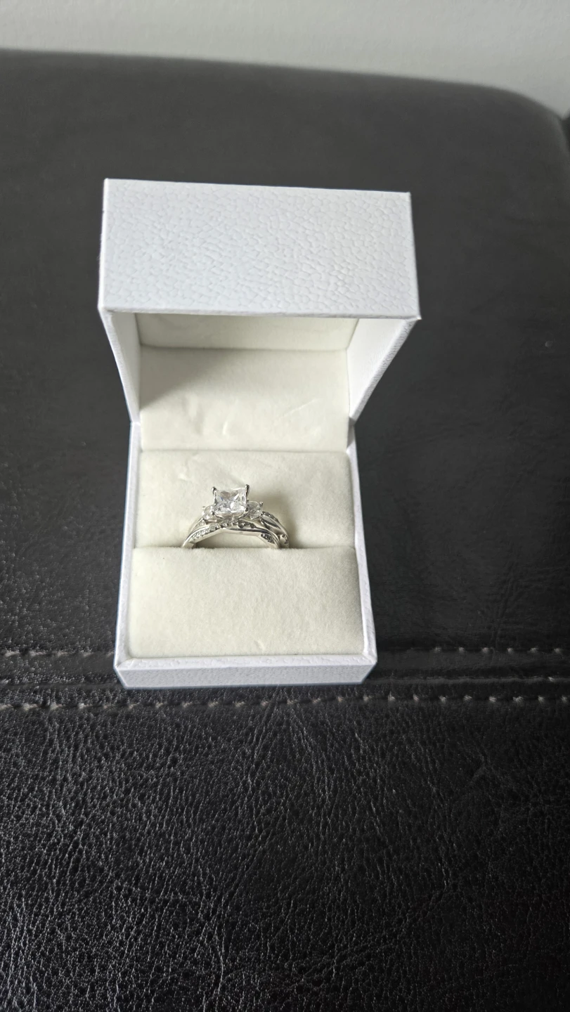 Size 6 Sterling Silver Wedding Set - photo 3