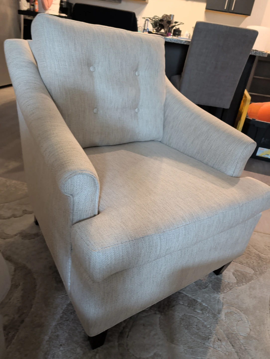 Beige Accent Chair