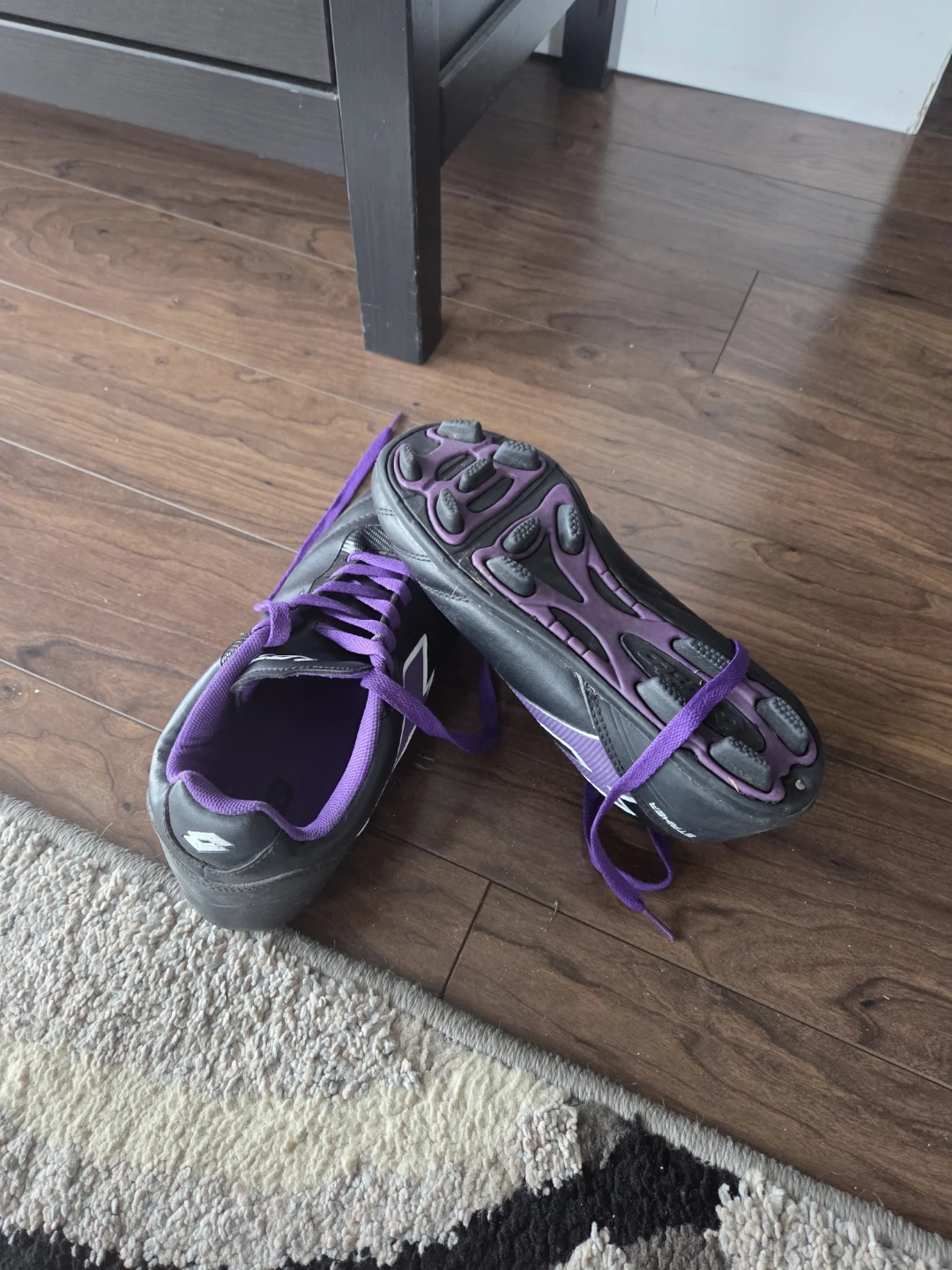 Lotto Soccer Cleats Black/Purple