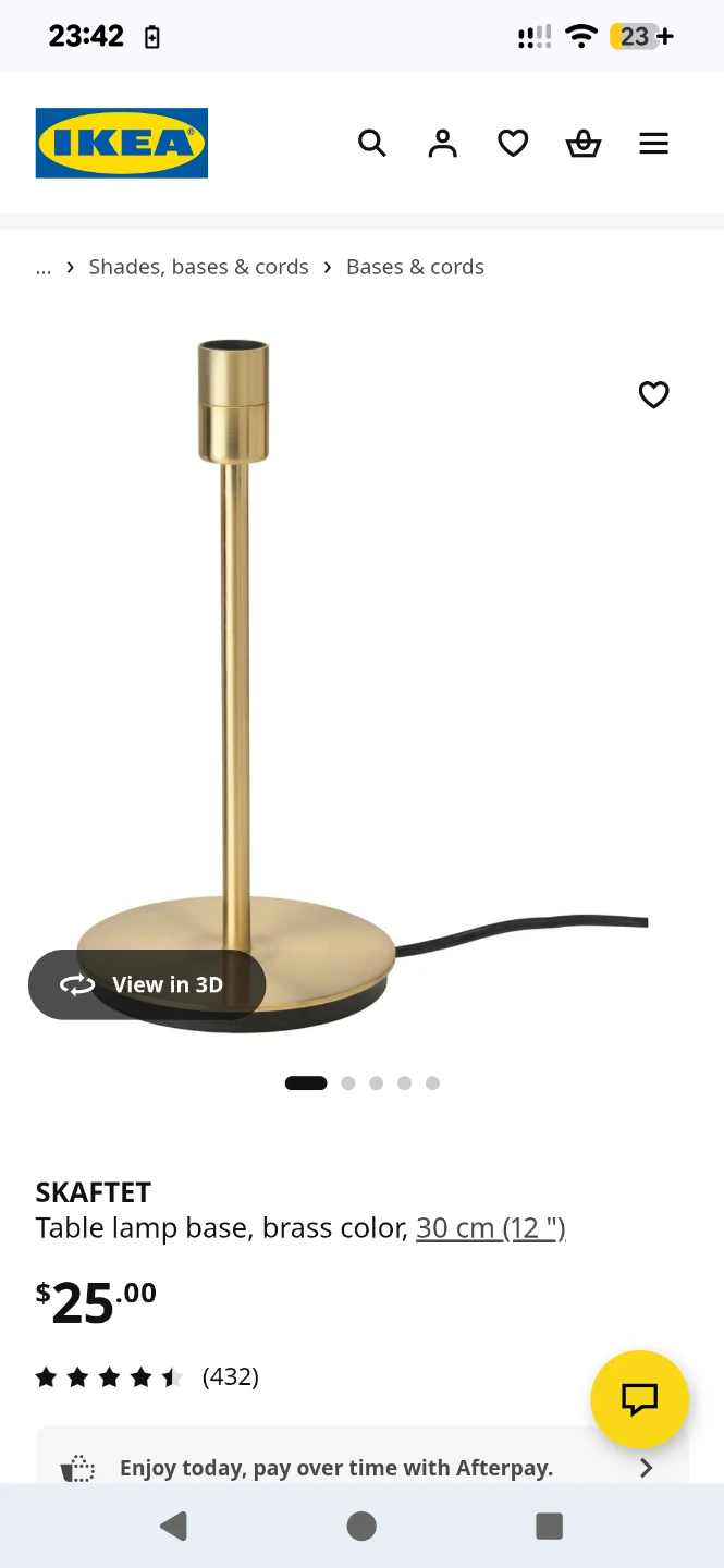 IKEA Skaftet Table Lamp, silver colour - photo 3