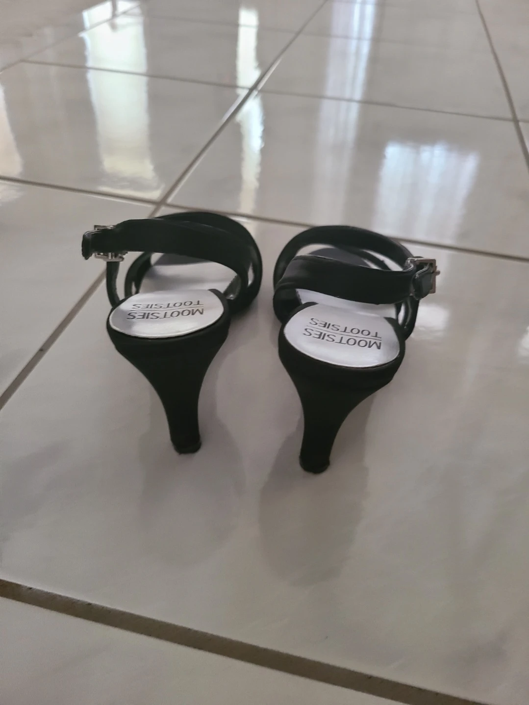Black Straps Heels - Women's Size 7 - photo 3