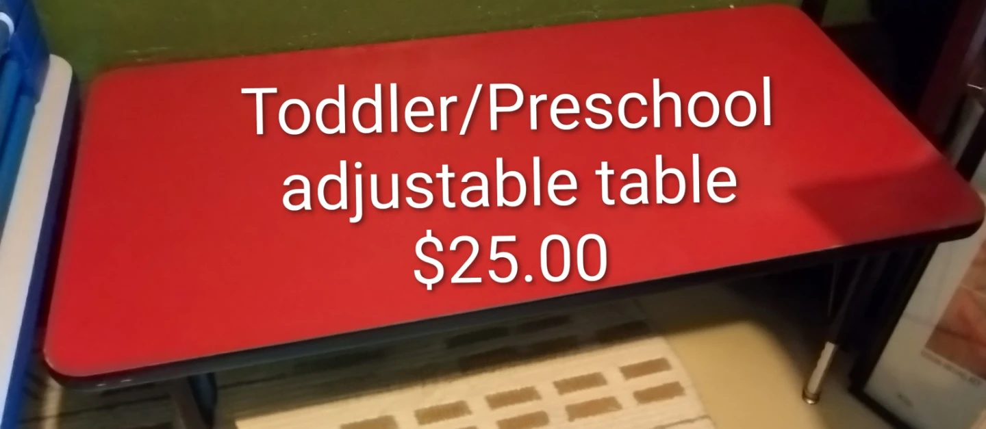 Toddler/Preschool Adjustable Table - Red - photo 3