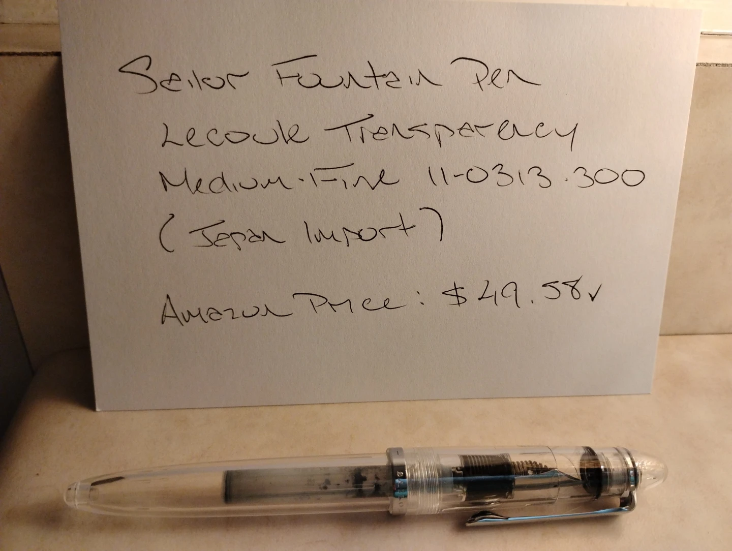 Sailor Lecoule Transparency Fountain Pen Med-Fine ($50+ Amazon) - photo 2