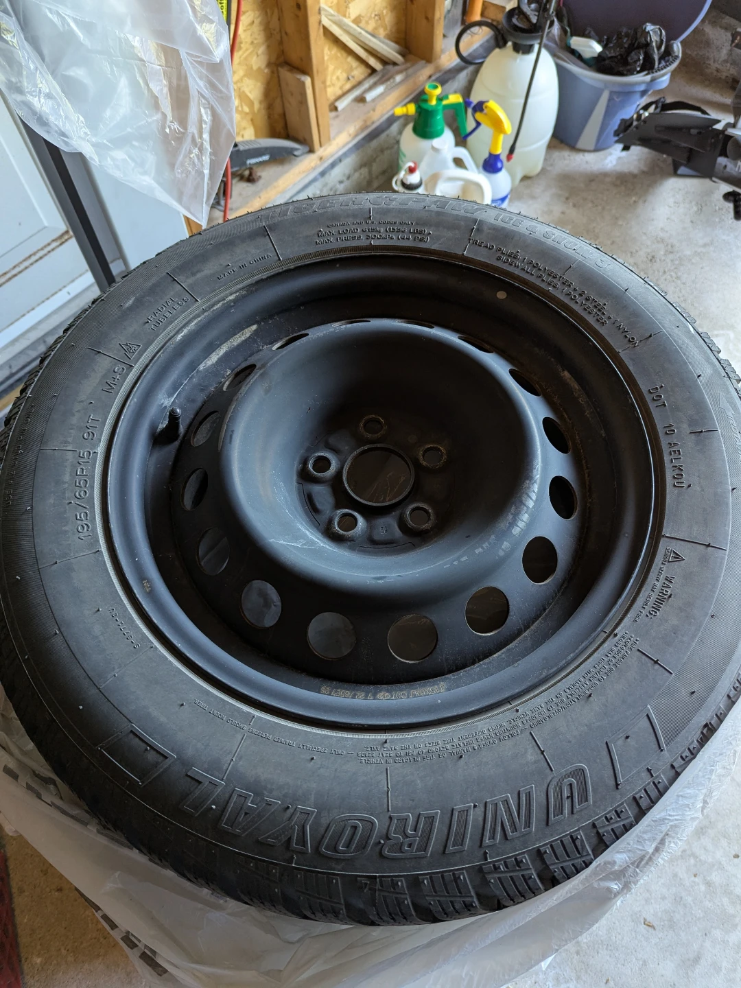 Uniroyal Winter tires on rims with Toyota Lug Nuts