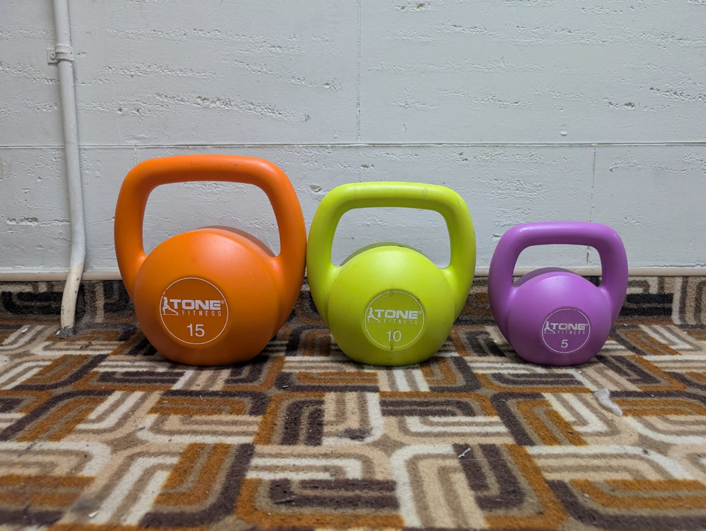 Tone Fitness Kettlebells - 5, 10, 15 lbs