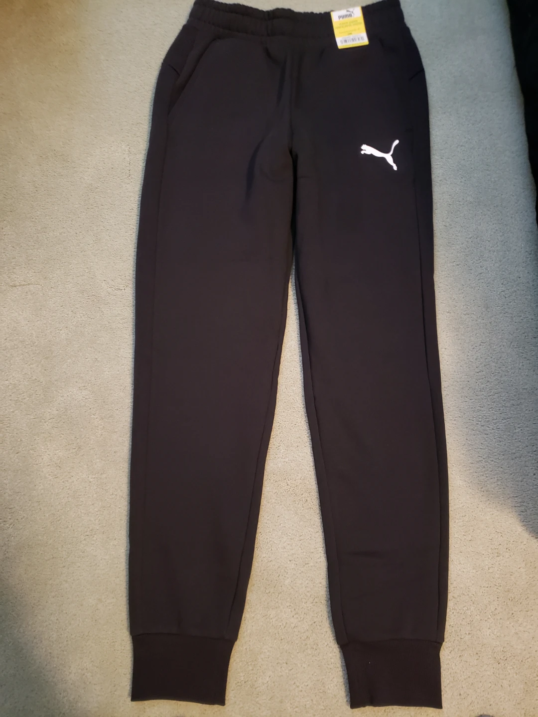 Puma Fleece Jogger Pants Black Size S/P