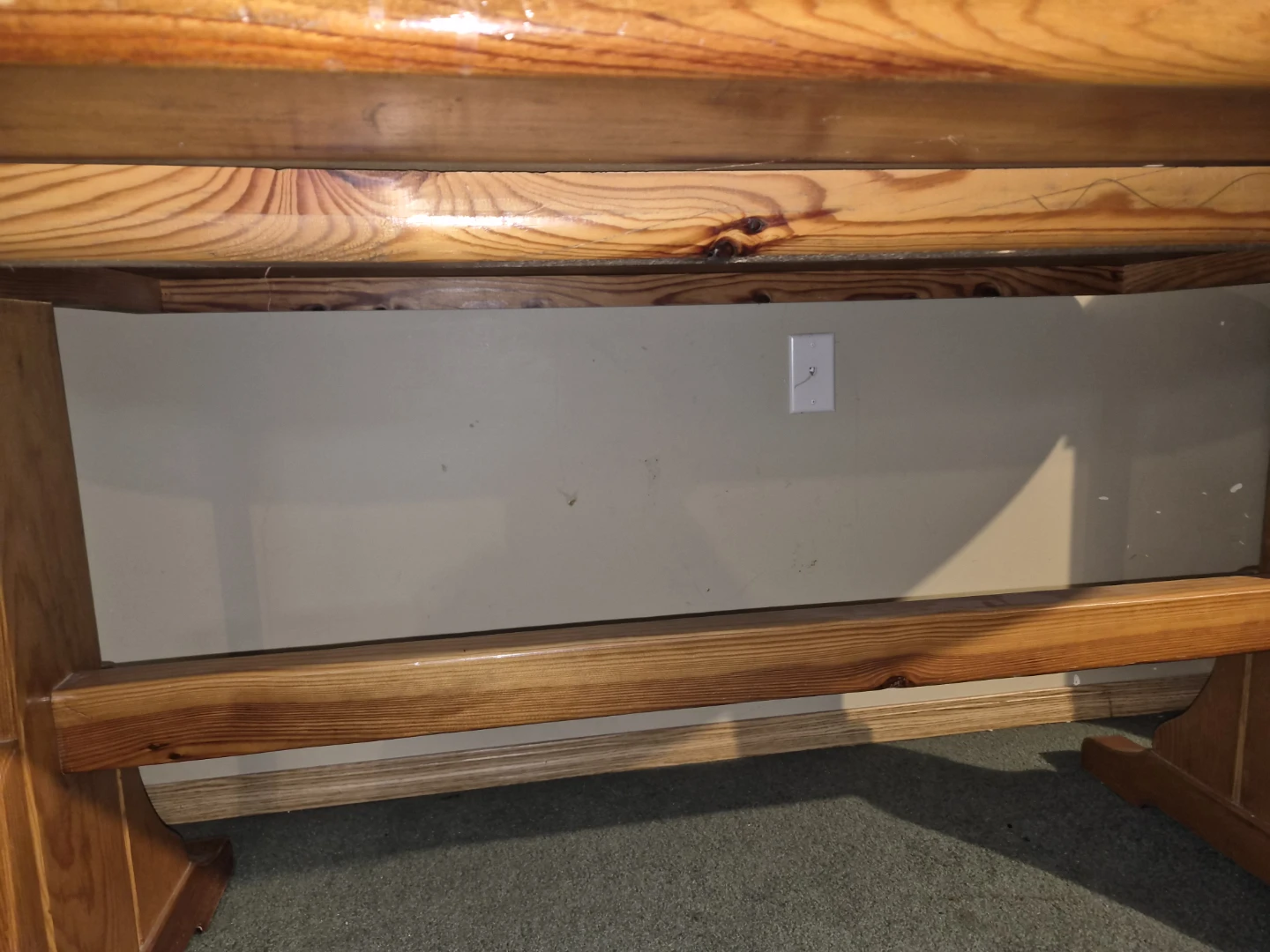 Wooden Oval Coffee Table - photo 2