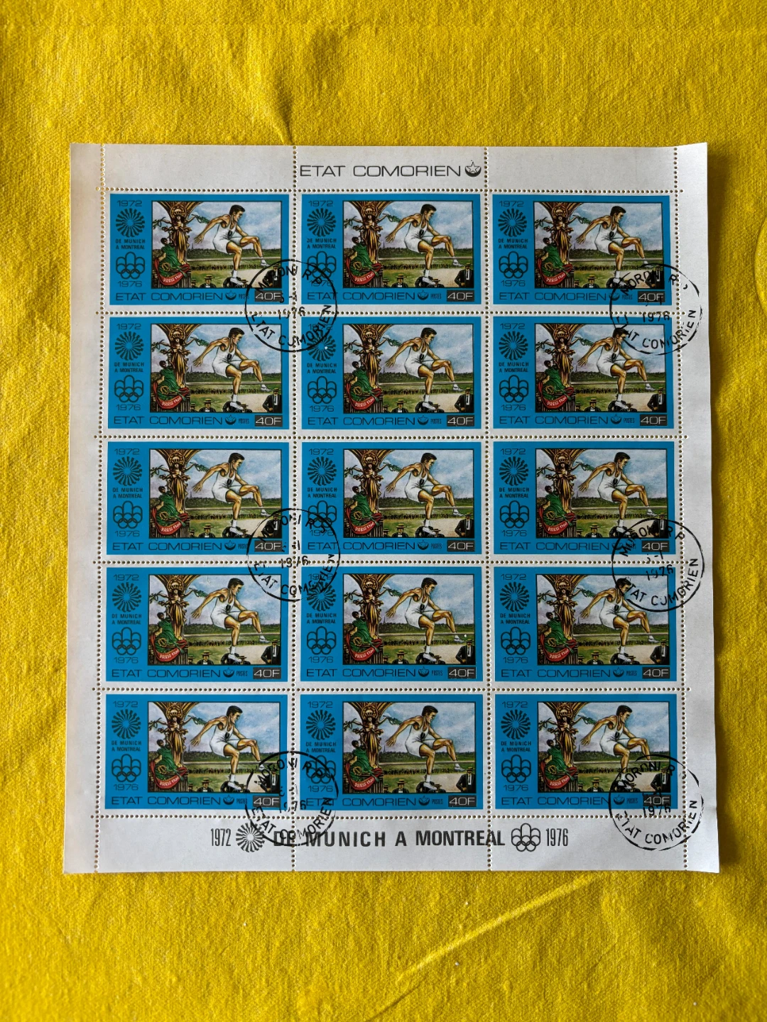 Stamp sheets set (3x) Sports (international) - photo 3