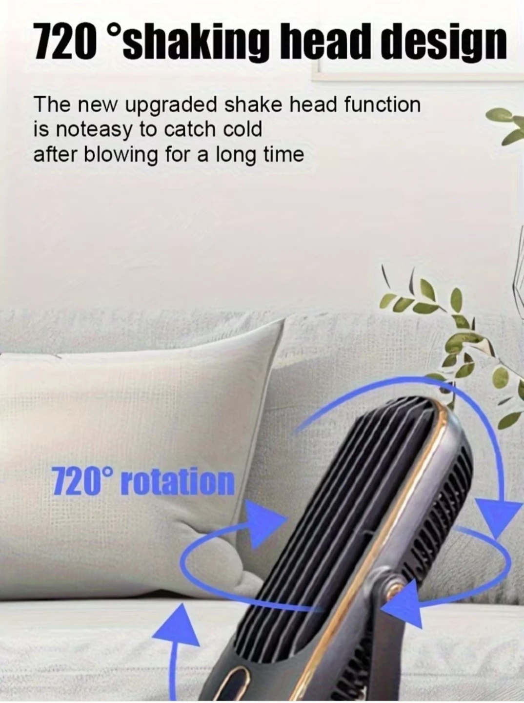 Portable Desktop Fan - Blue - photo 5