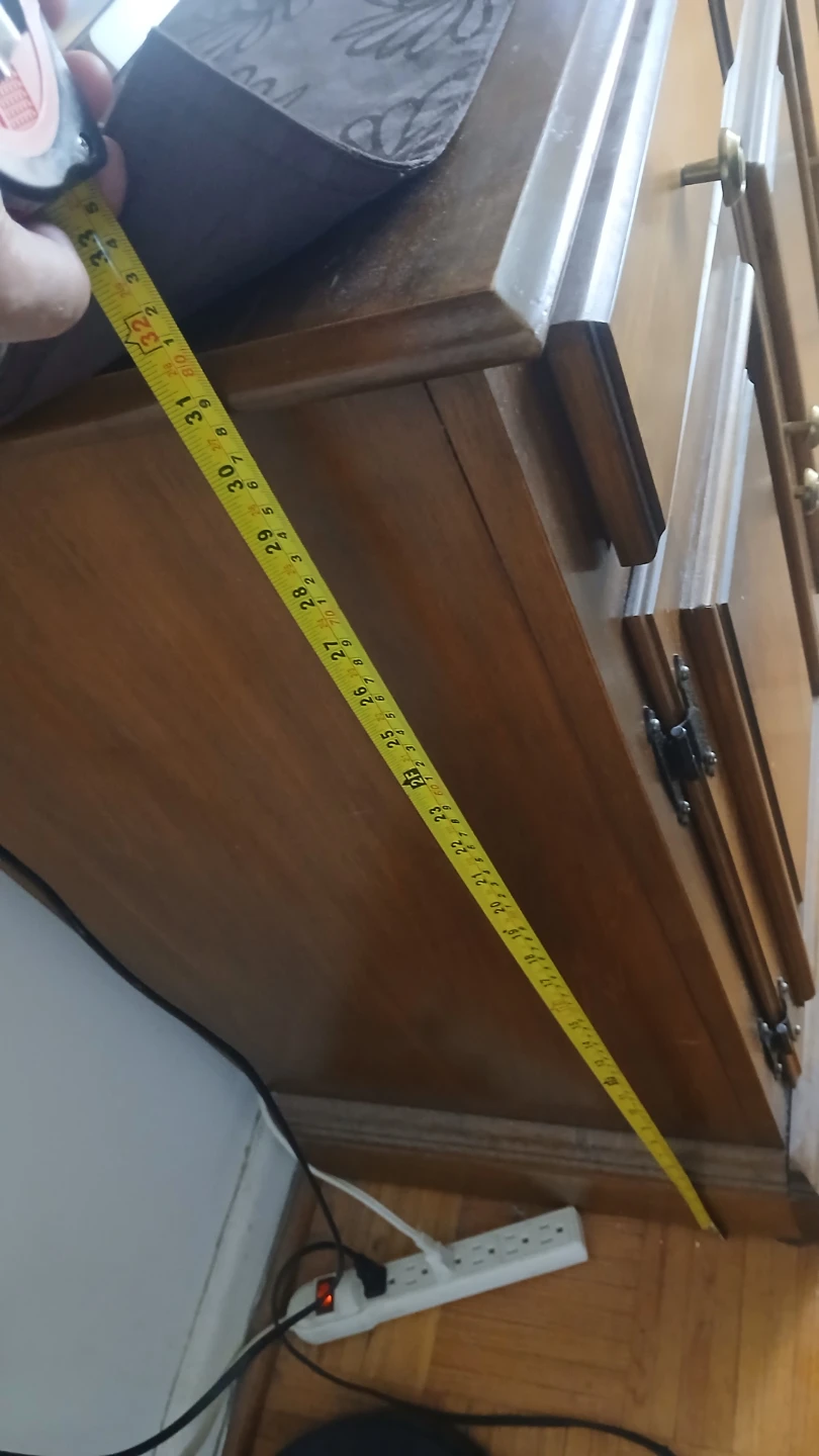 Solid Wood Cabinet with 3 Drawers and 3 Doors - photo 2