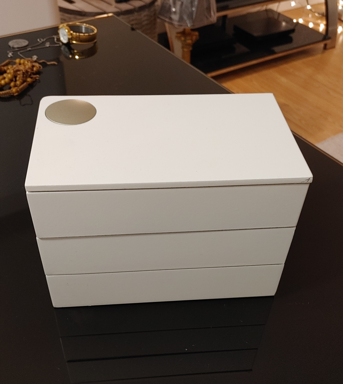 White Jewellery Box with Drawers - photo 2