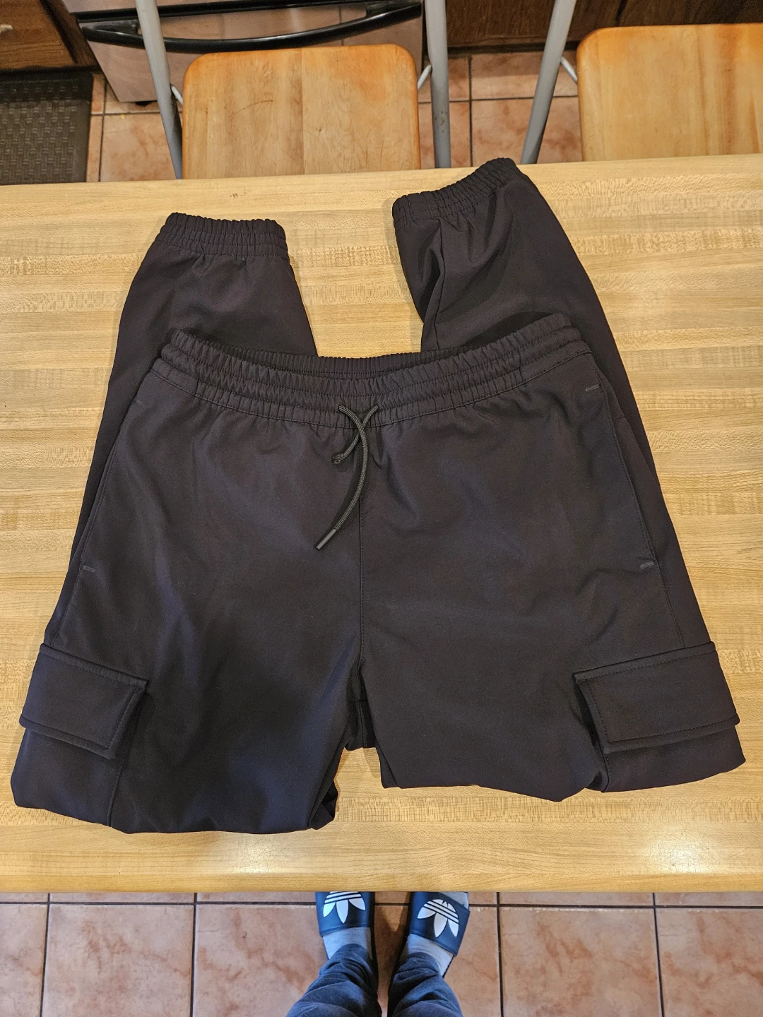 Black Cargo Jogger Pants