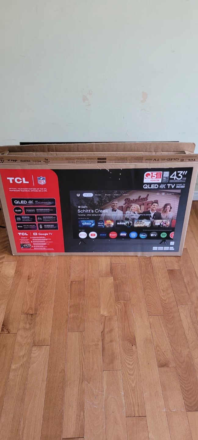 TCL 43" QLED 4K UHD Google TV