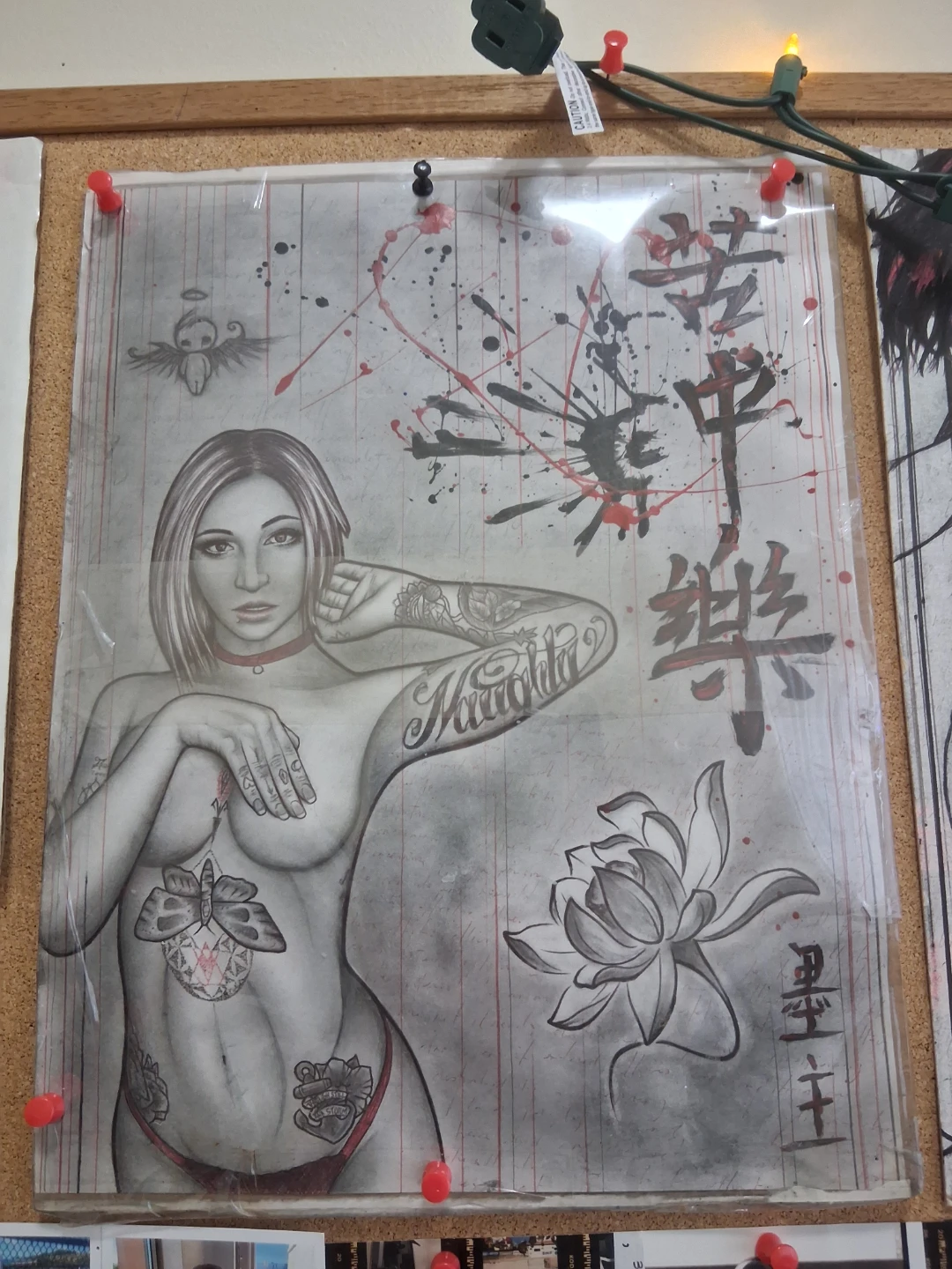 Tattoo Art Print with Poem from mastqui penitentiary