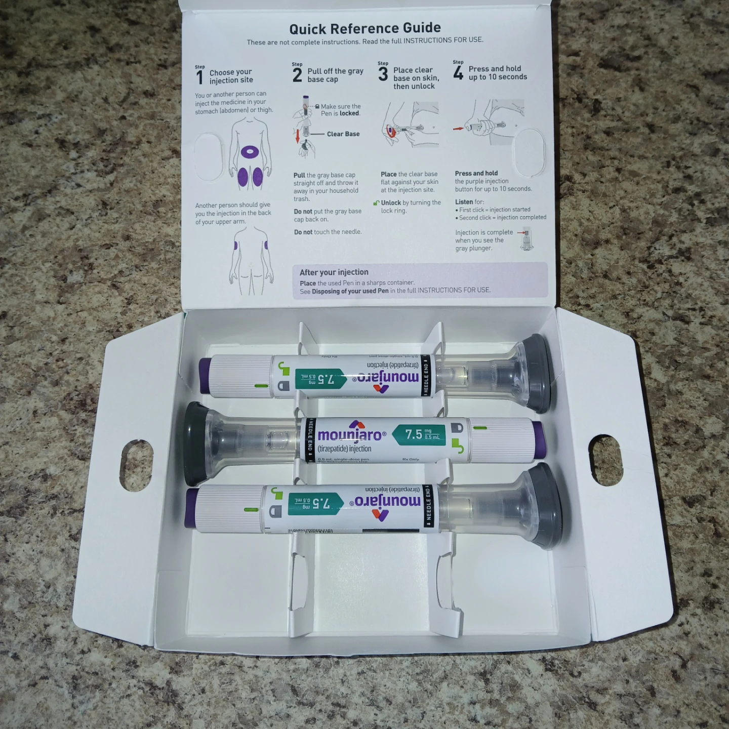 Mounjaro 7.5 mg Tirzepatide Injection Single-Dose Pens (3-Pack)
