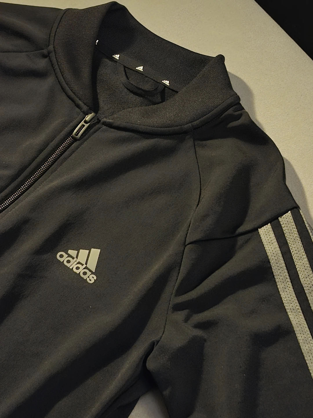 XL Adidas black zip up long sleeve - photo 4