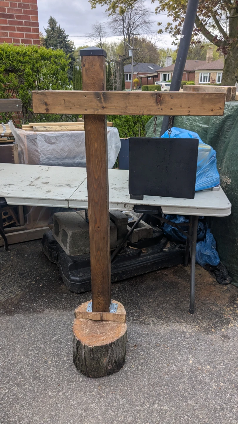 Handmade Wooden Sign Post