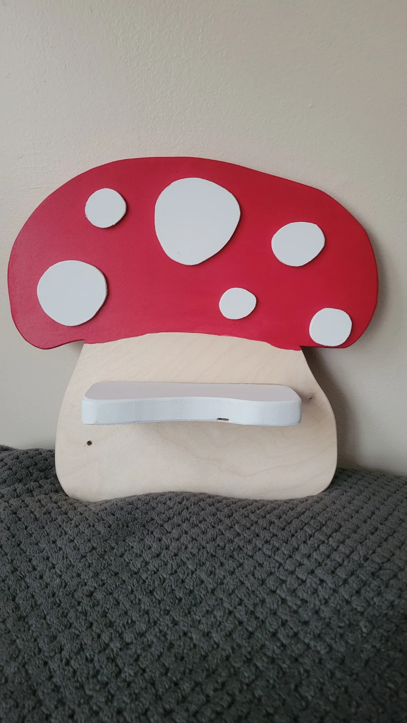 Custom Made Mushroom Shelf