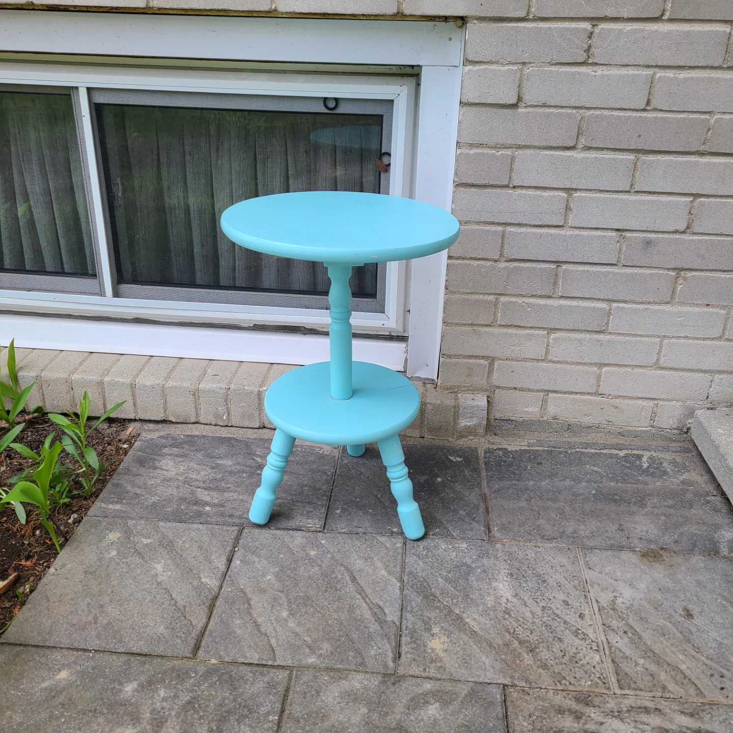 Cute light blue Accent Table for $10