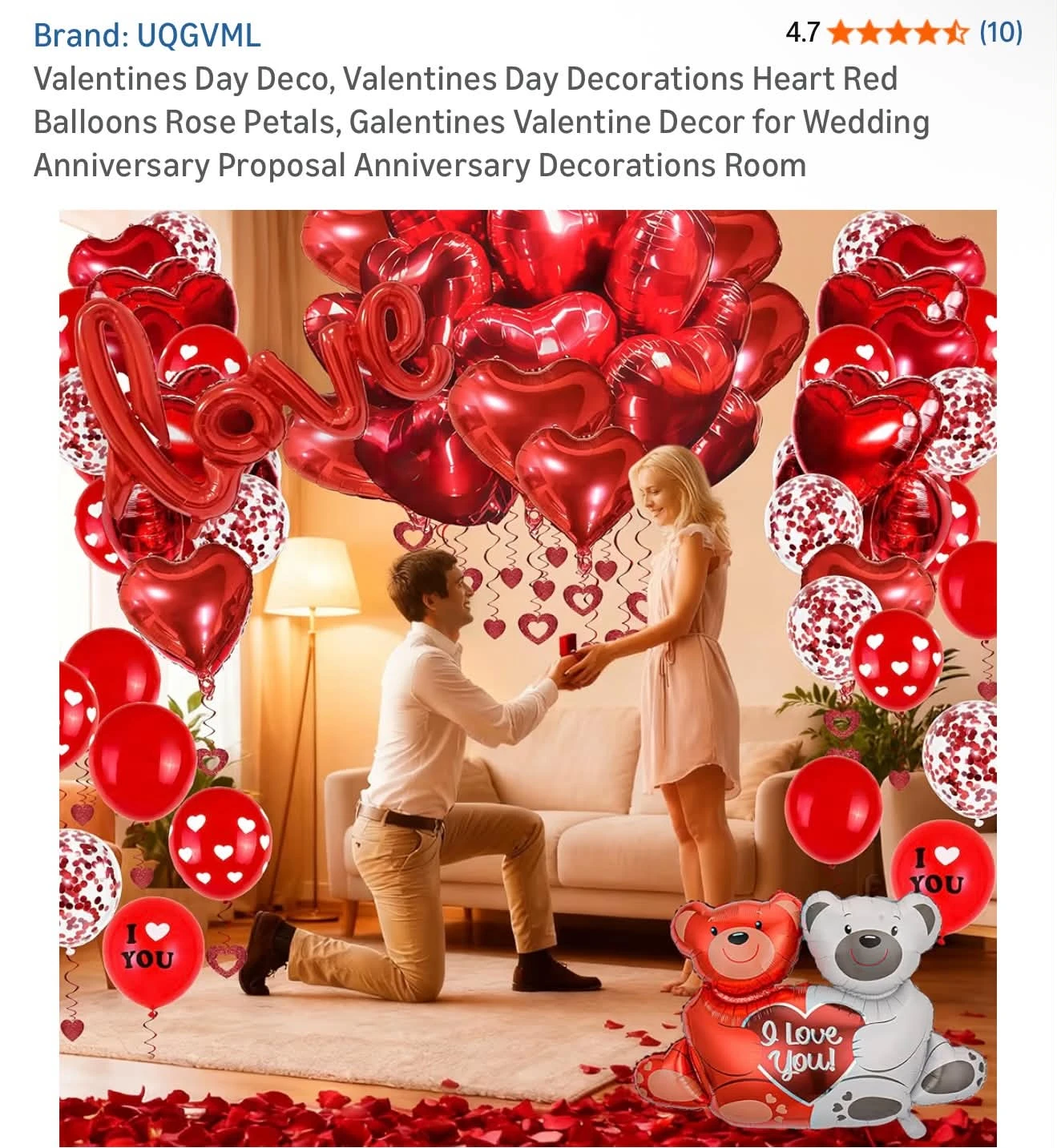 Anniversary / Engagement / Proposal / Valentines Decor Kit - photo 5