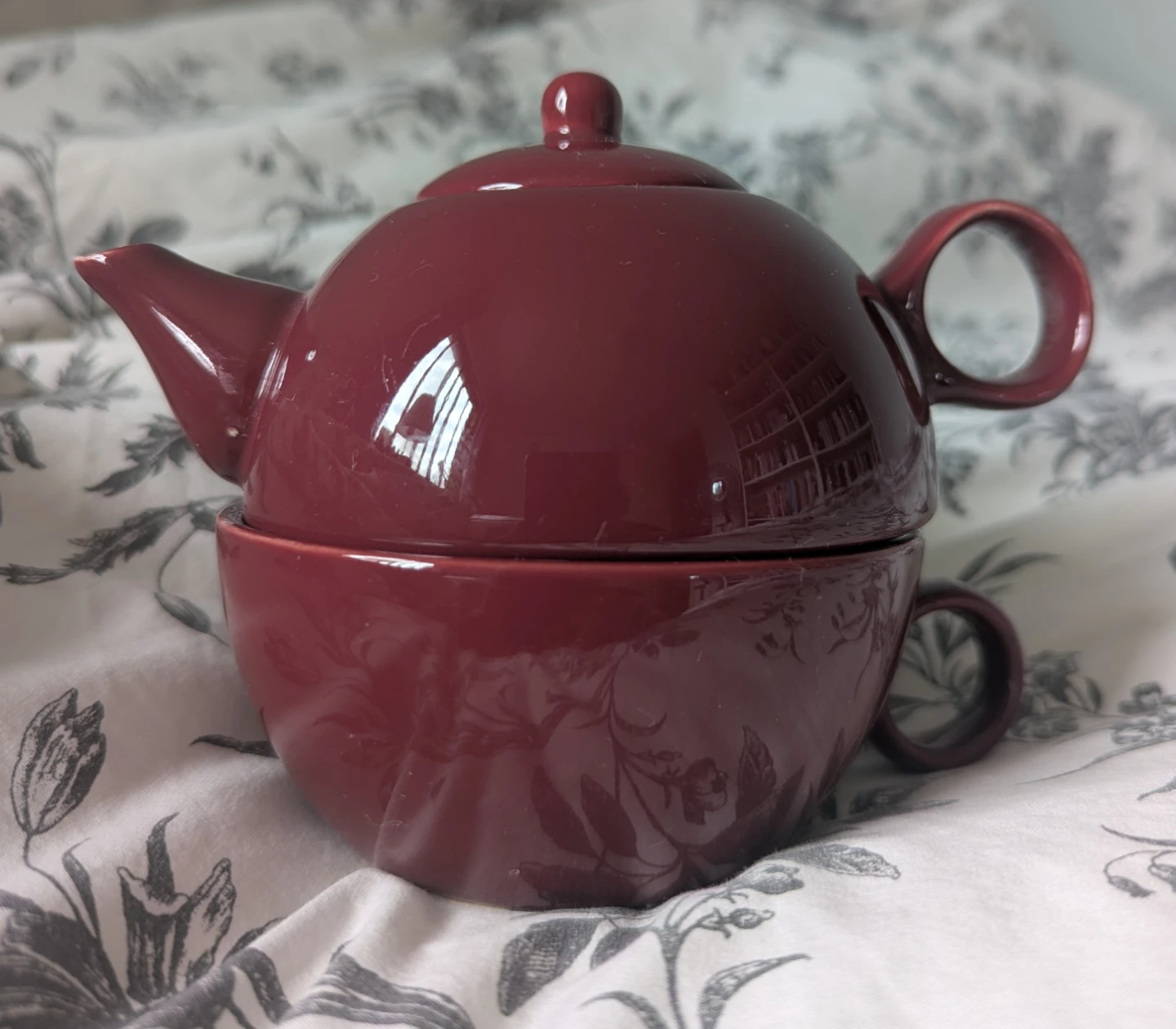 One cup T 4 Me teapot, in burgundy - photo 2