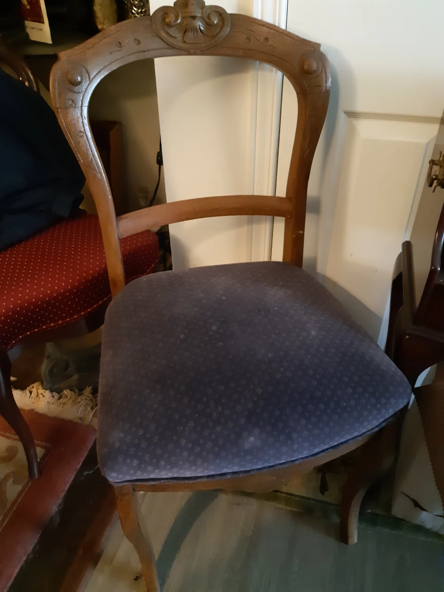 Antique Wooden Accent Chair
