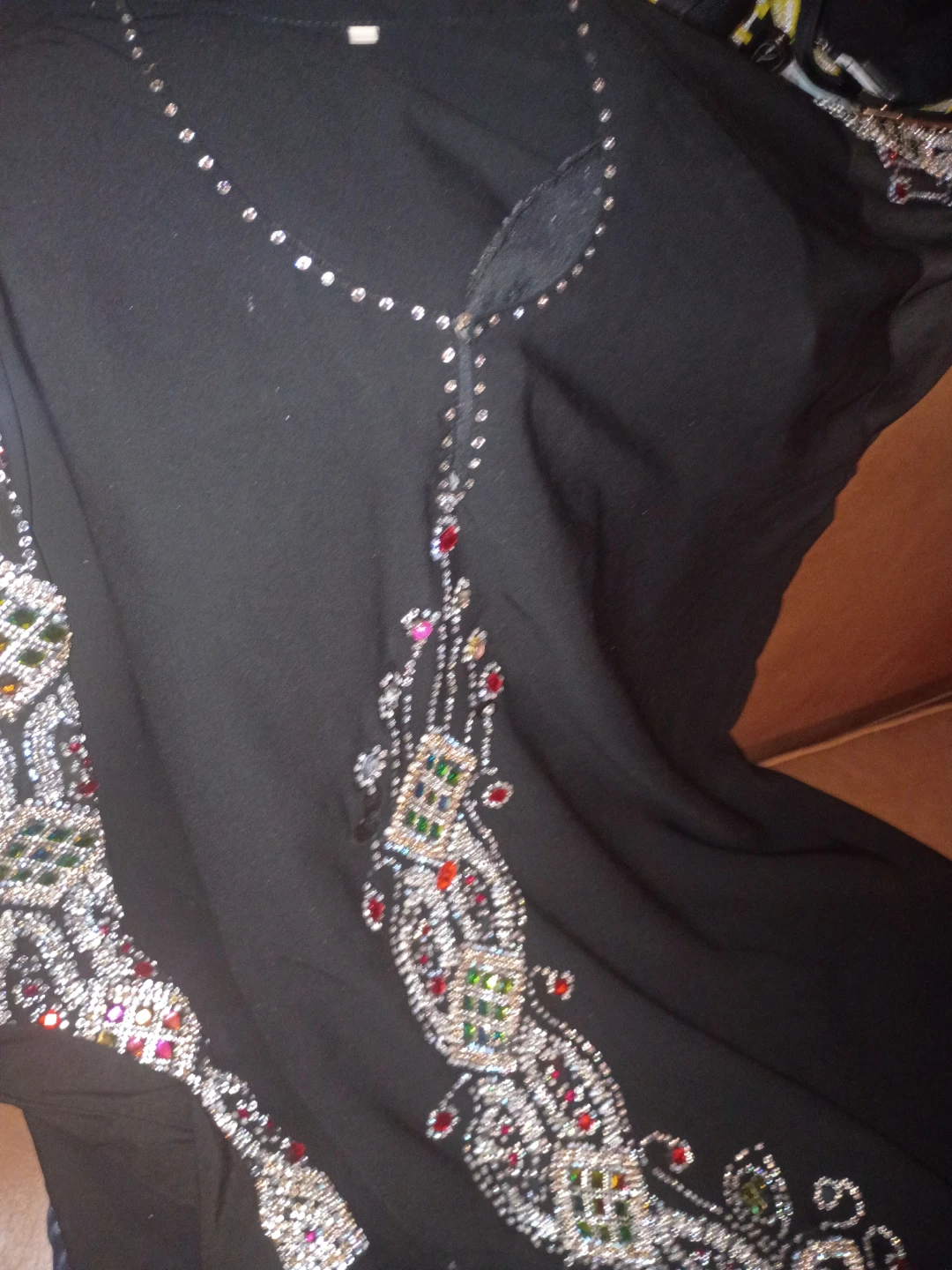 Black Abaya with Embellishments - photo 2