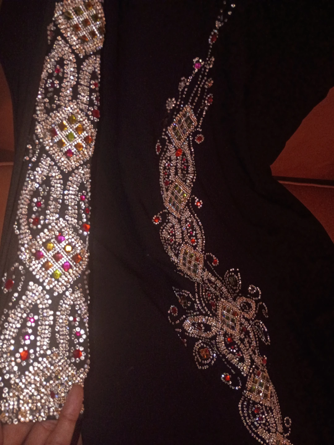 Black Abaya with Embellishments - photo 5