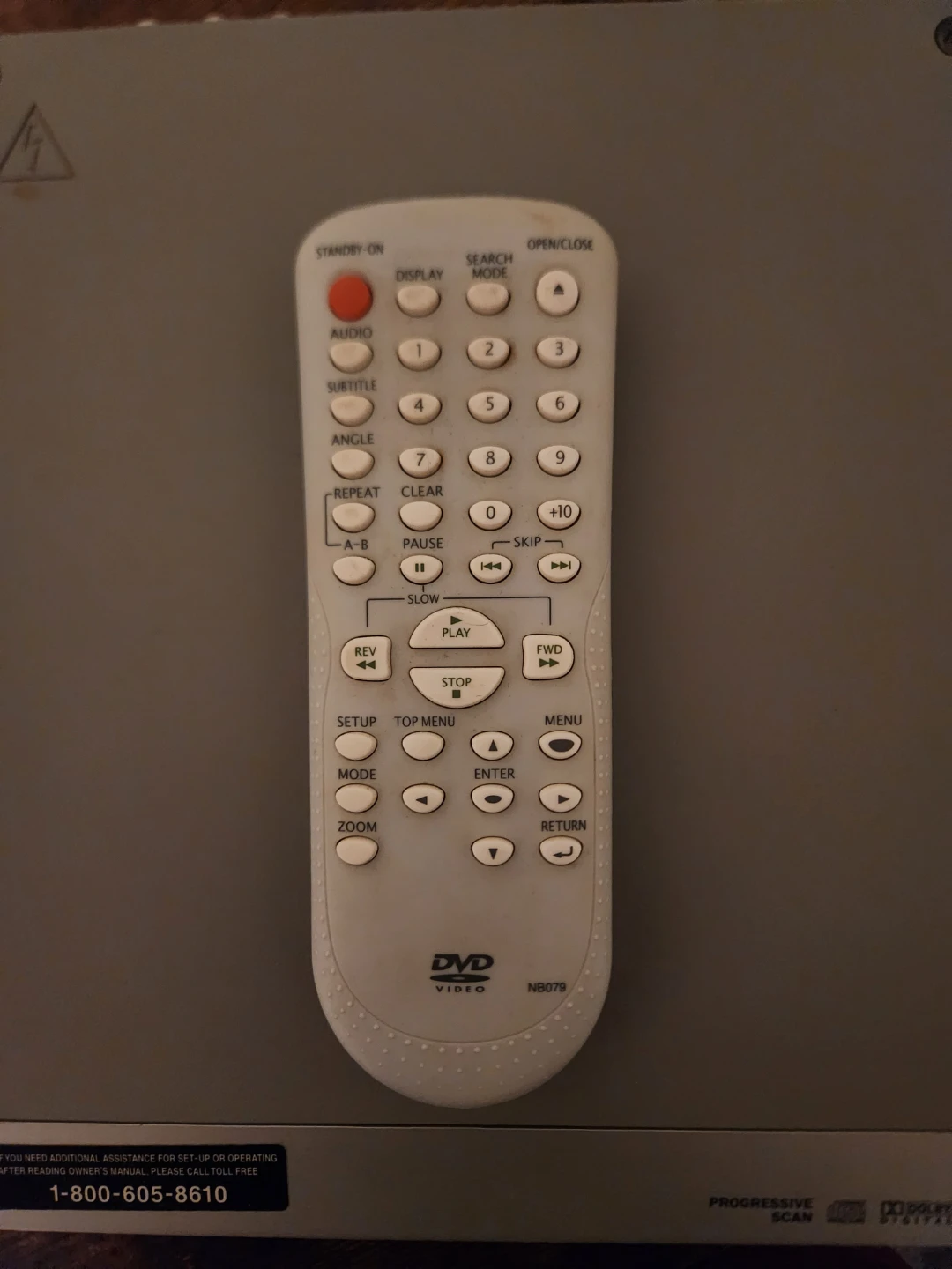 Gray Magnavox DVD Player with Remote - photo 3
