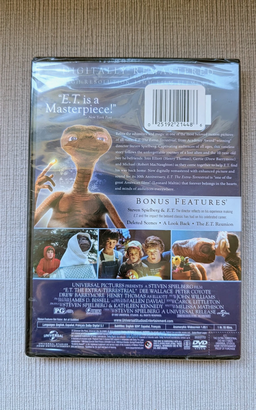 E.T. The Extra-Terrestrial Anniversary Edition DVD Movie - photo 2