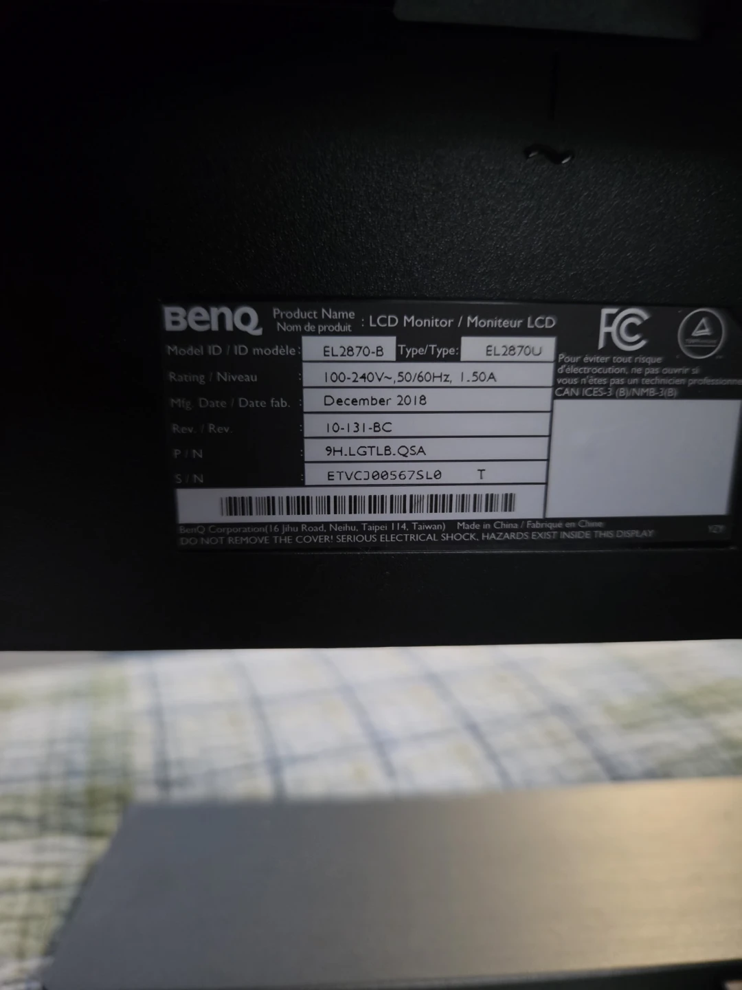BenQ EL2870U 28" 4K UHD Monitor - photo 2