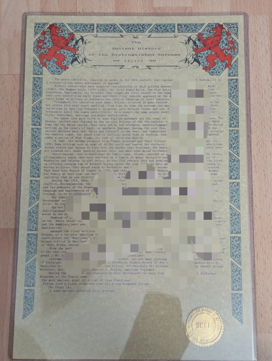 Is your last name NELSON? Grab this Laminated ANCIENT HISTORY...