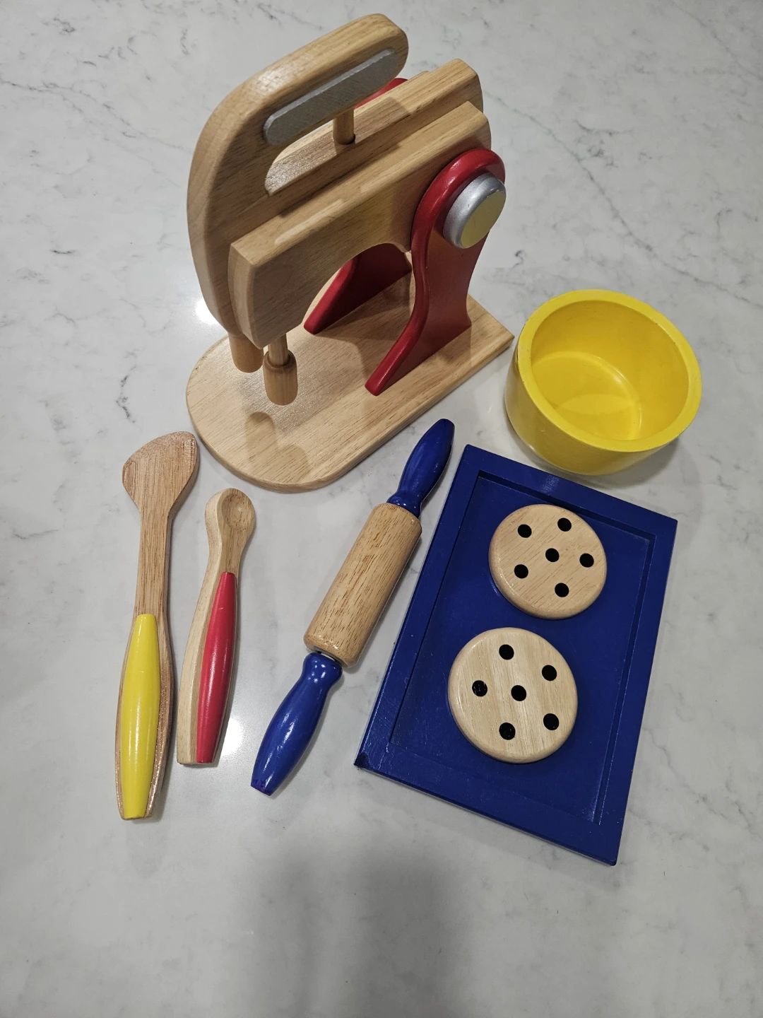 KidKraft Wooden Mixer Play Set with Accessories - photo 2